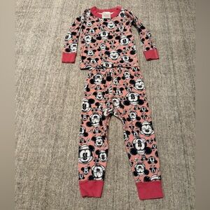 Hanna Andersson x Disney Minnie Mouse PJ Pajama Set in gently used condition